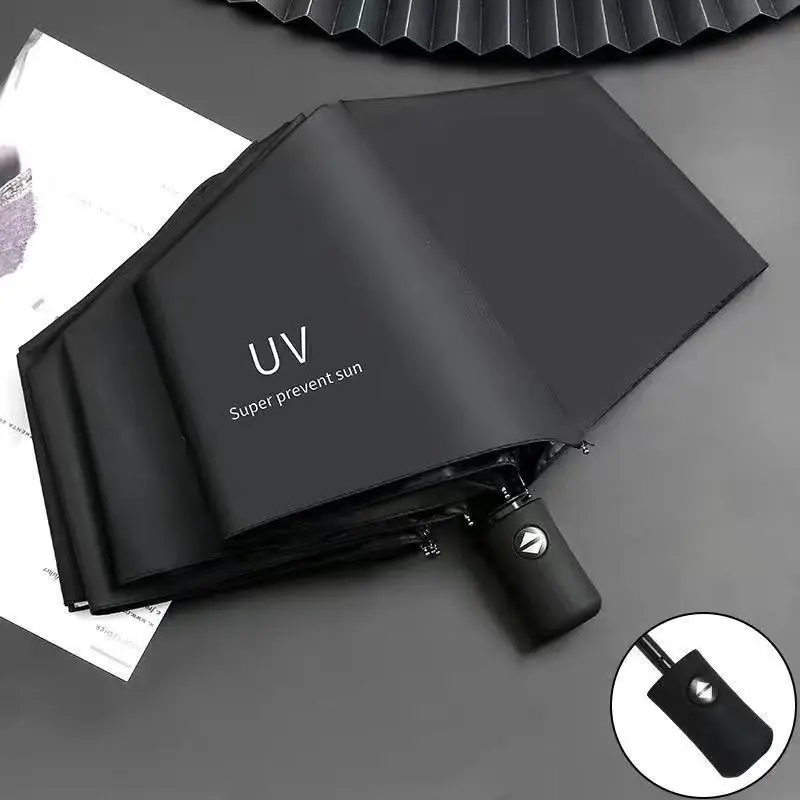 남녀공용 자동 UV 차단 접이식 양우산 – 원터치 개폐 디자인