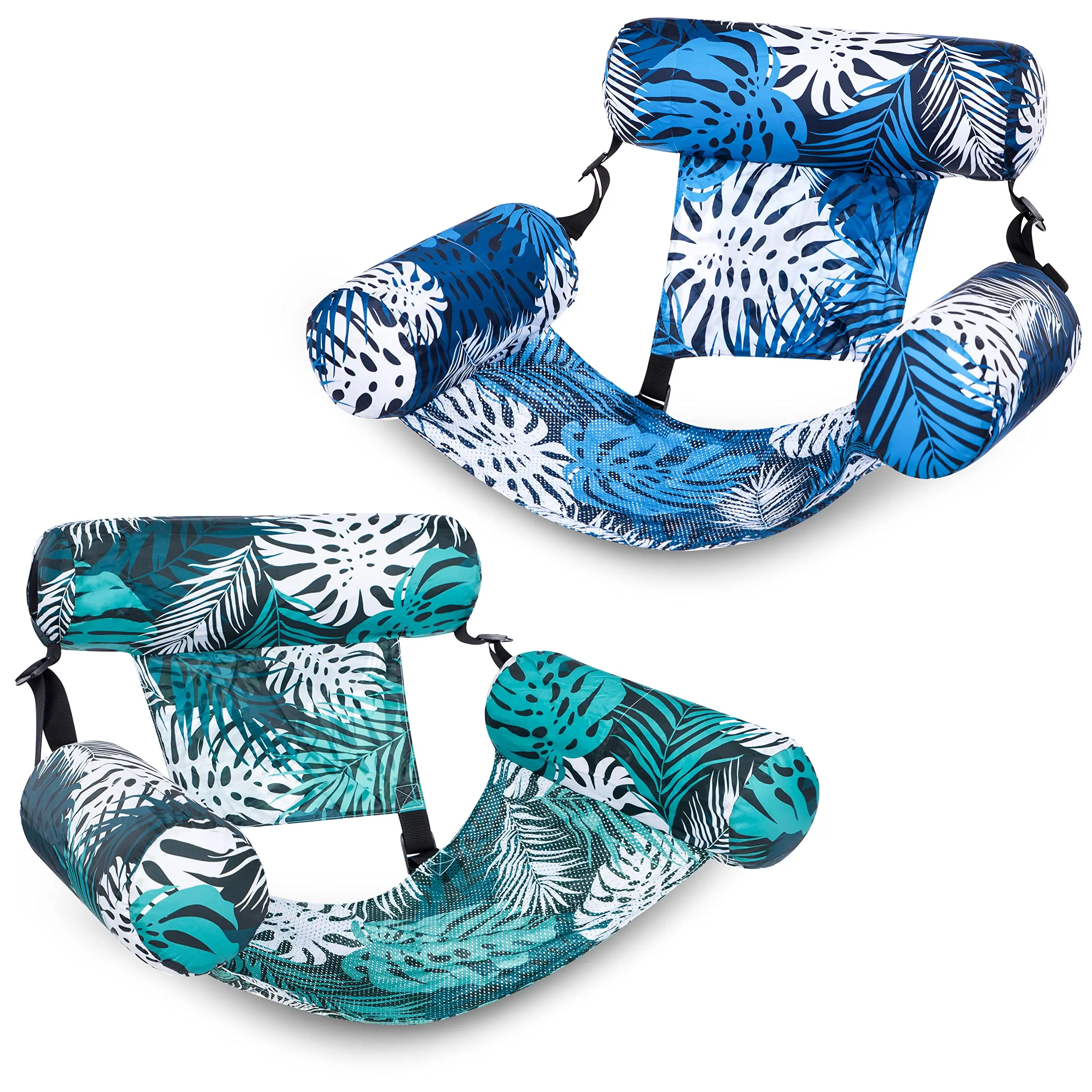SLOOSH Inflatable Pool Floats Adult,  Floating Lounge Chairs , Blow up Pool Noodles for Adult Heavy Duty, Floating Chair for Party Summer Water Beach Lake Fun ， can choose 1 pack or 2 pack