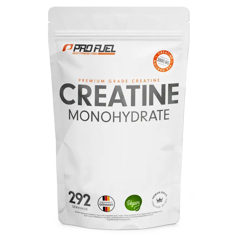 ProFuel 肌酸粉，1 kg / 1000 g 纯微粉化一水肌酸，无添加、100%纯素，约292天用量