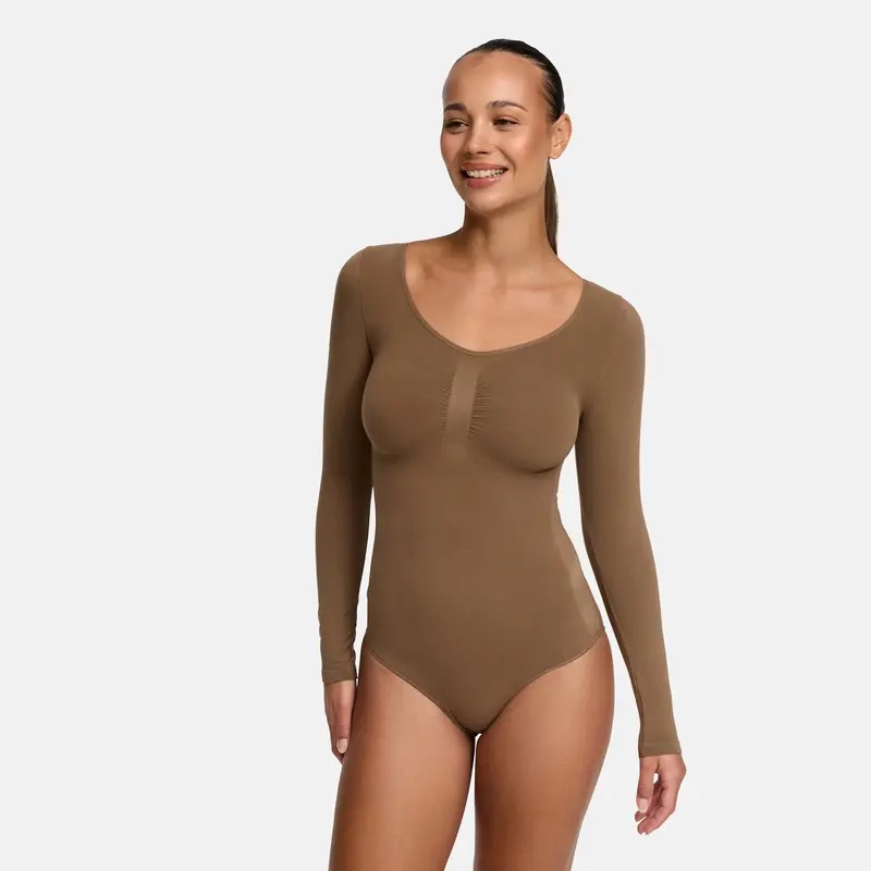 Cfab - Bodysuit Sculpting Shapewear Longsleeve mit Slip