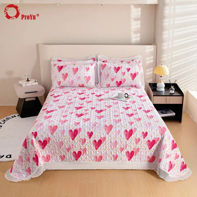 Proyu Cadar Ropol Patchwork 3in1 Set Supper Queen/King Ready Stock High Quality Soft Cadar