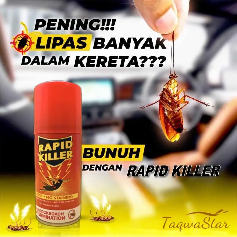 Rapid Killer 150ml Car Cockroach and Crawling Insect Spray
