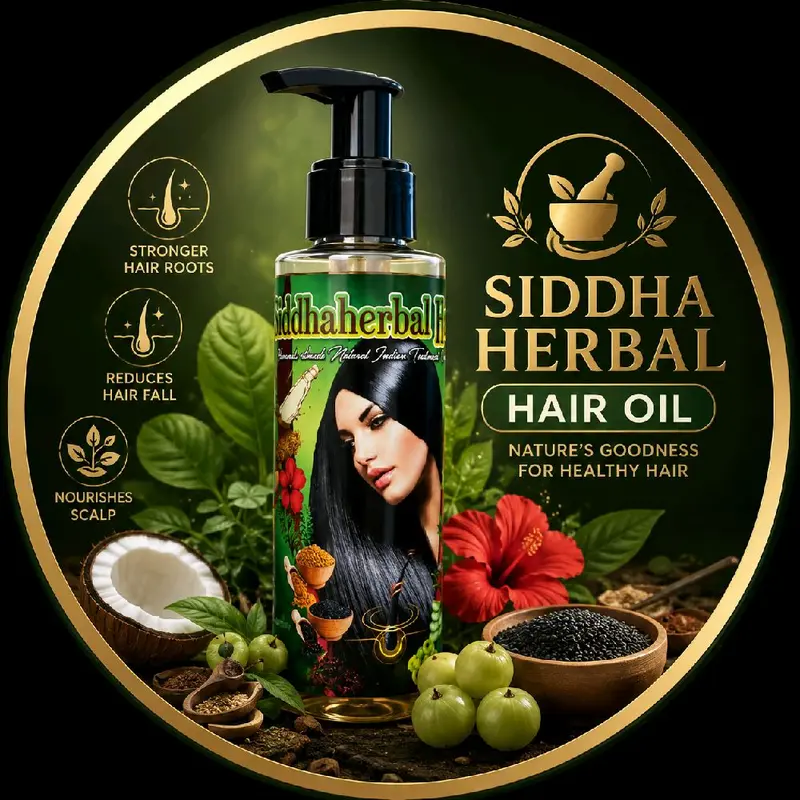 SIDDHAHERBAL Organic Black Coconut Hair Oil, 120 ml, Hair Care Treatment