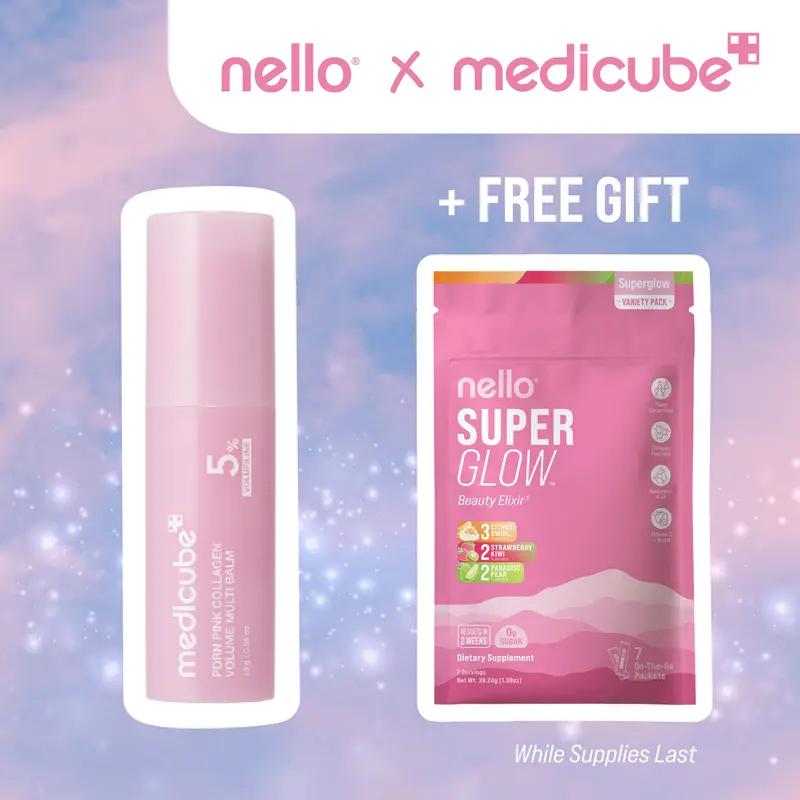medicube PDRN ピンクコラーゲン ボリュームマルチバーム｜ボルフィリン・PDRN・NAD配合のオールインワンスティック｜目元・首・額・ほうれい線・唇のケア、ハリ不足や小じわが気になる肌に｜韓国スキンケア