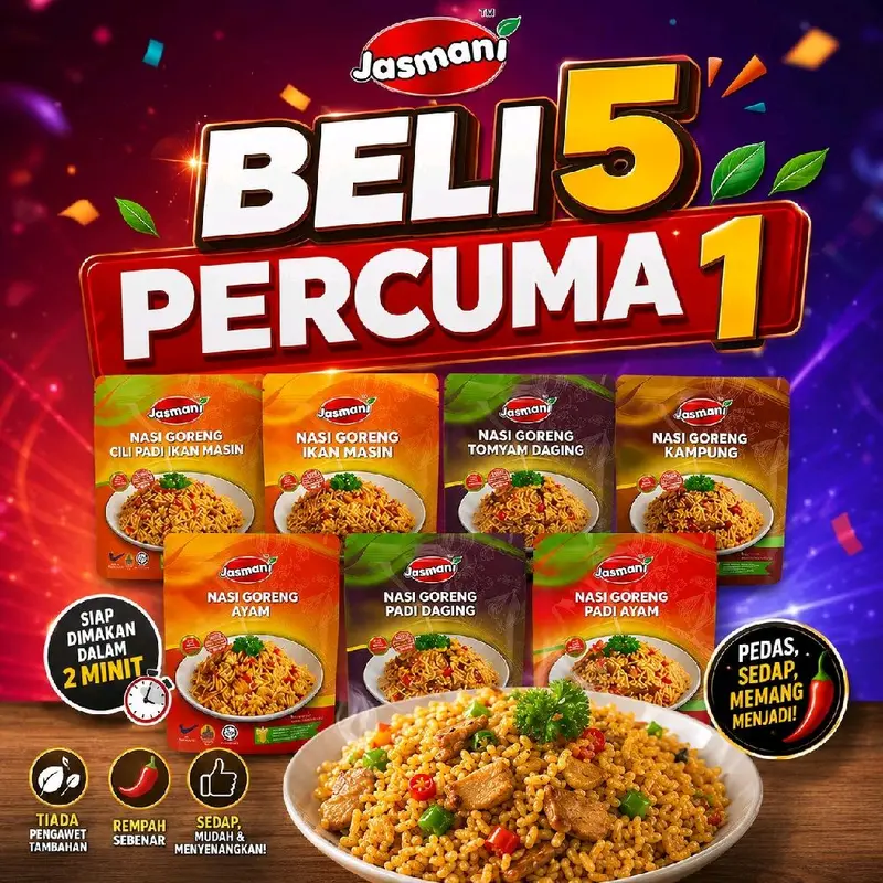 [JASMANI] NASI GORENG READY TO EAT (PAKET)