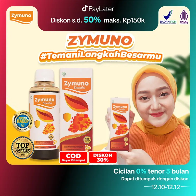 Madu Zymuno Essential Original, 200ml/Bottle, Natural Organic Halal and BPOM-Registered Herbal Honey