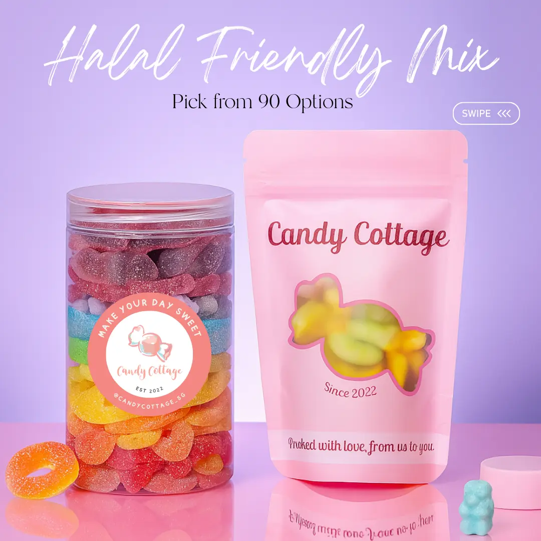 Candy Cottage 清真友好自选软糖瓶，90种软糖可选