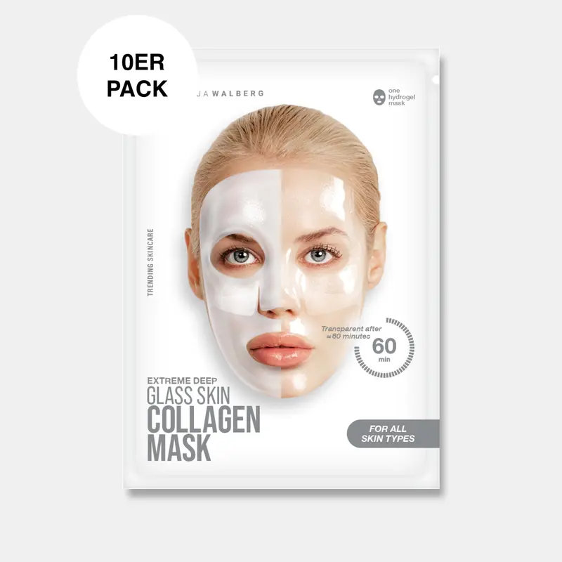 Glassskinmask® Hydrogel Face Mask for Radiant-Looking Skin, 10-Pack