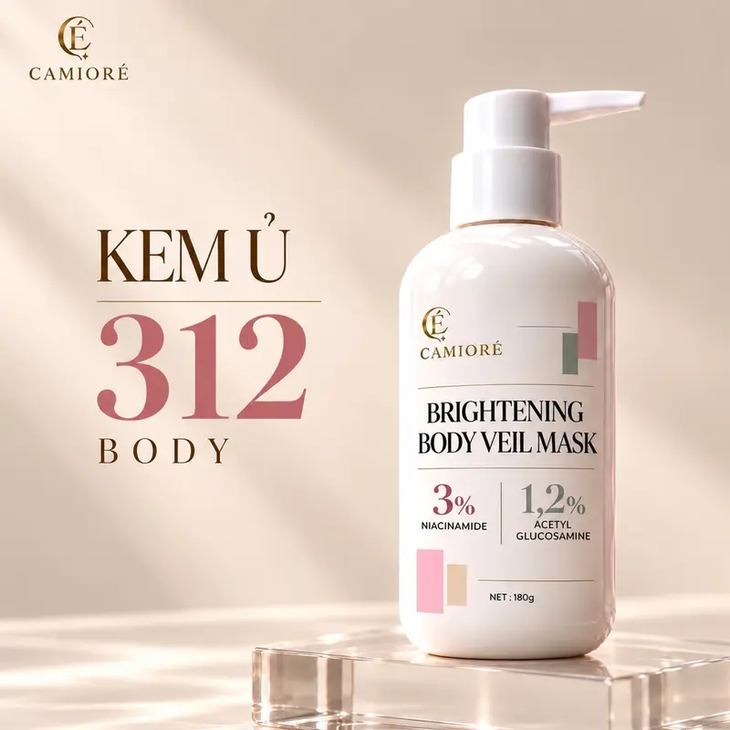 Camioré 312 Body Brightening Mask Cream for Dark Spots