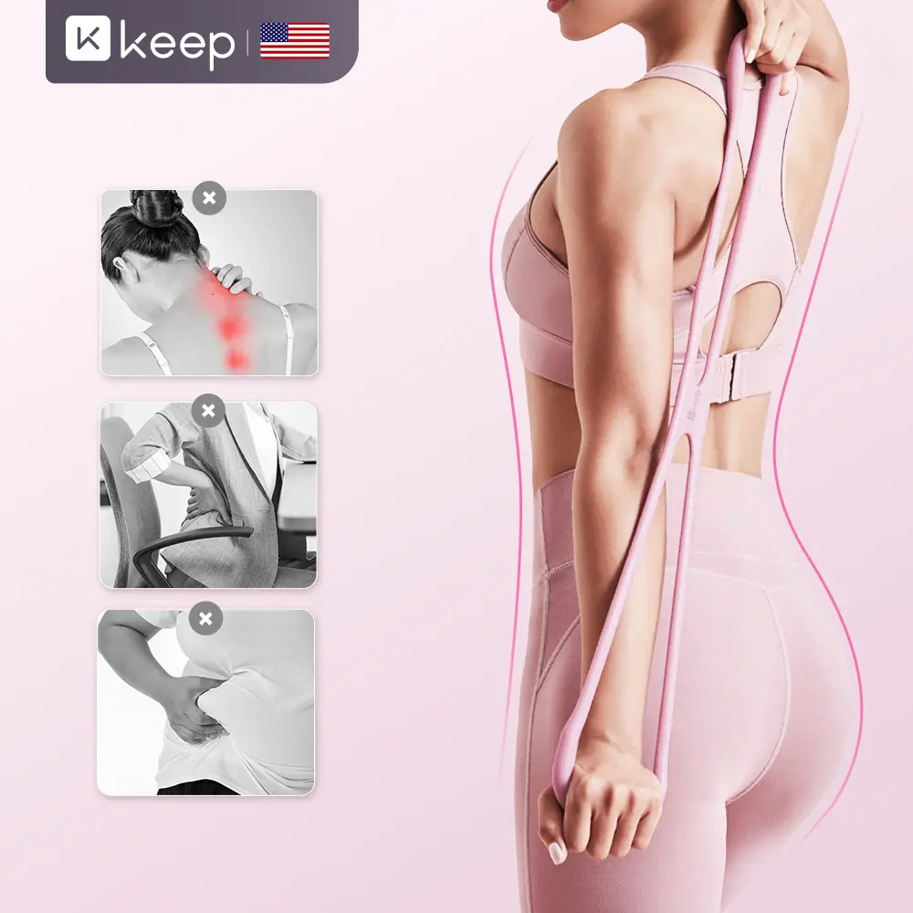 Bandes de résistance Keep en forme de 8 pour femme, en TPE, pour bras, poitrine, yoga, fitness et renforcement musculaire – SummerVibes