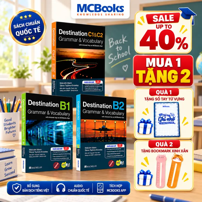 MCBooks『Destination Grammar & Vocabulary』B1・B2・C1&C2 英語教材 全巻セット／単品・組み合わせ可 しおり付き