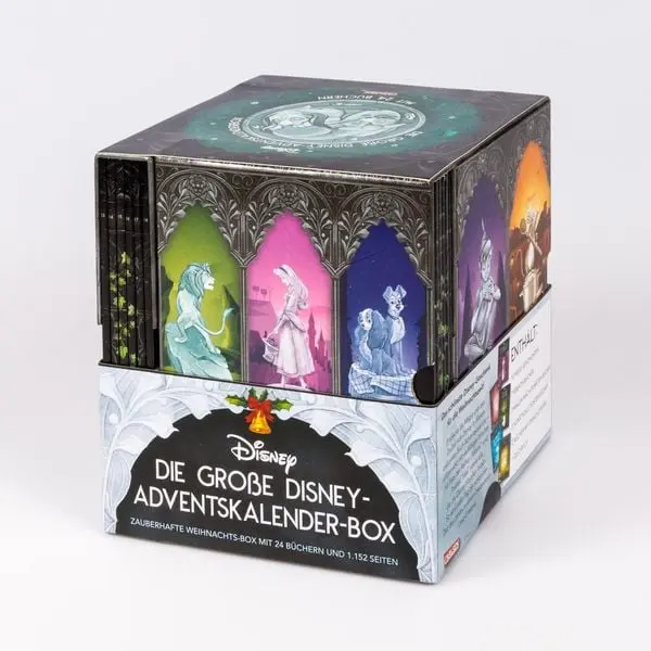 Disney Large Advent Calendar Box 2025, Christmas Box with 24 Books and 1,152 Pages for Young Adults