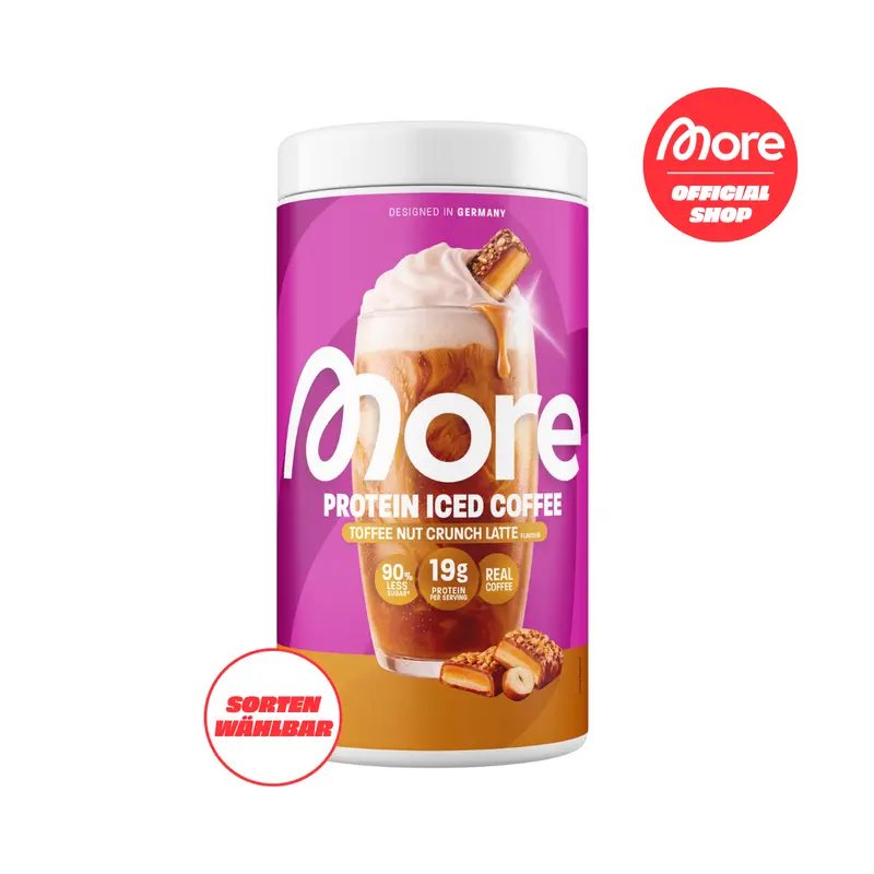 More Nutrition Protein Iced Coffee 500g - Eiskaffee-Genuss mit 19g Protein und 95% weniger Zucker
