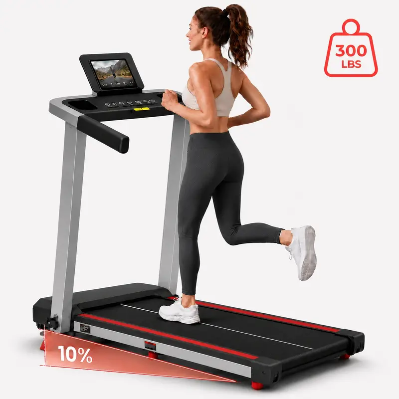 KeHot Laufband für Zuhause Walking Pad 3 in 1 Klappbar Leise mit App Steuerung 1 12km/h 300LBS Belastbarkeit
