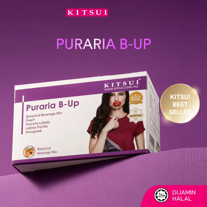 KITSUI Puraria B-UP 15's x 15g Minuman Botani Halal Nutrisi Semula Jadi Untuk Sokong Kesihatan Dalaman Wanita Vitamin & Supplements