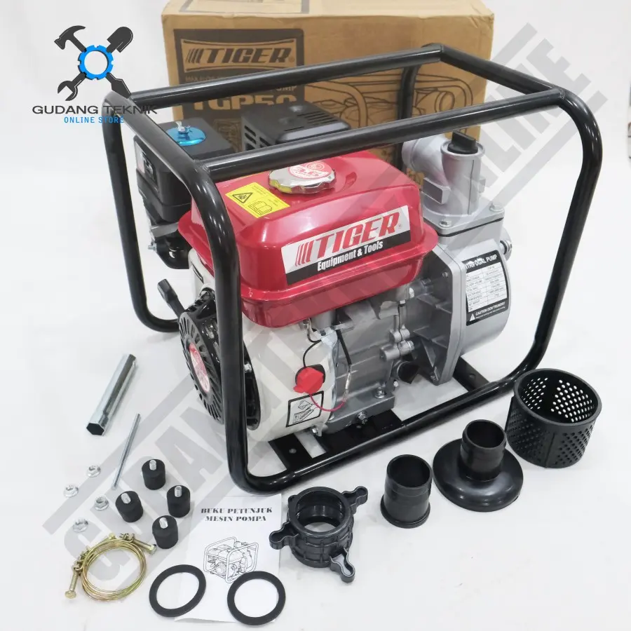 Bomba d’água 2" e 3" TIGER TESLA VITARA TGP50 TGP80 WP20CX WP30CX 4 tempos | Máquina para irrigação de arrozais, sucção de água e piscinas, poços e reservatórios VITARA TESLA TIGER