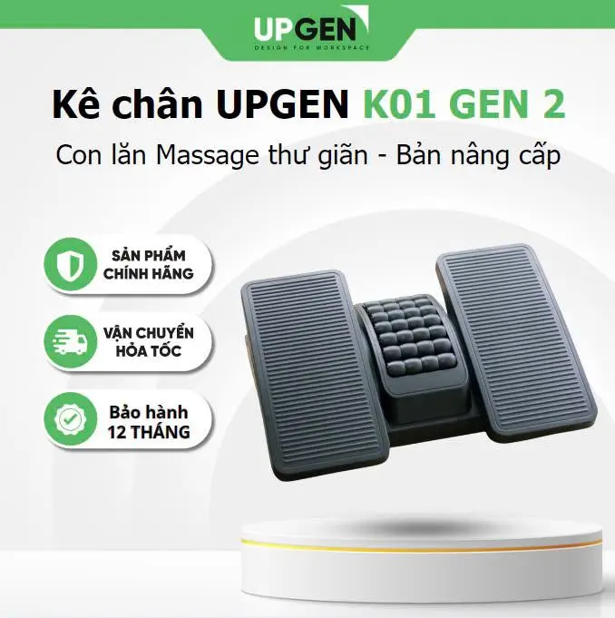 Ergonomische Büro-Fußstütze mit Massagefunktion UPGEN K01 GEN 2