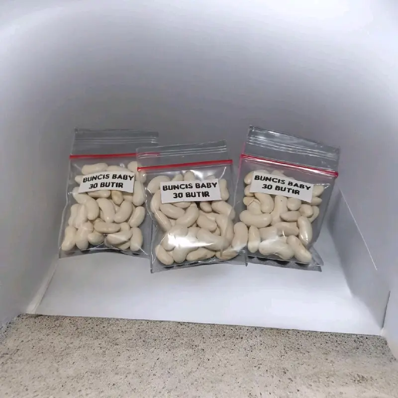 Bijian Benih Buncis Baby Tegak Berkualitas Tinggi untuk Kebun dan Halaman Rumah Mengandung Protein Serat dan Vitamin Tumbuh Cepat di Cuaca Ekstrem 30 Butir
