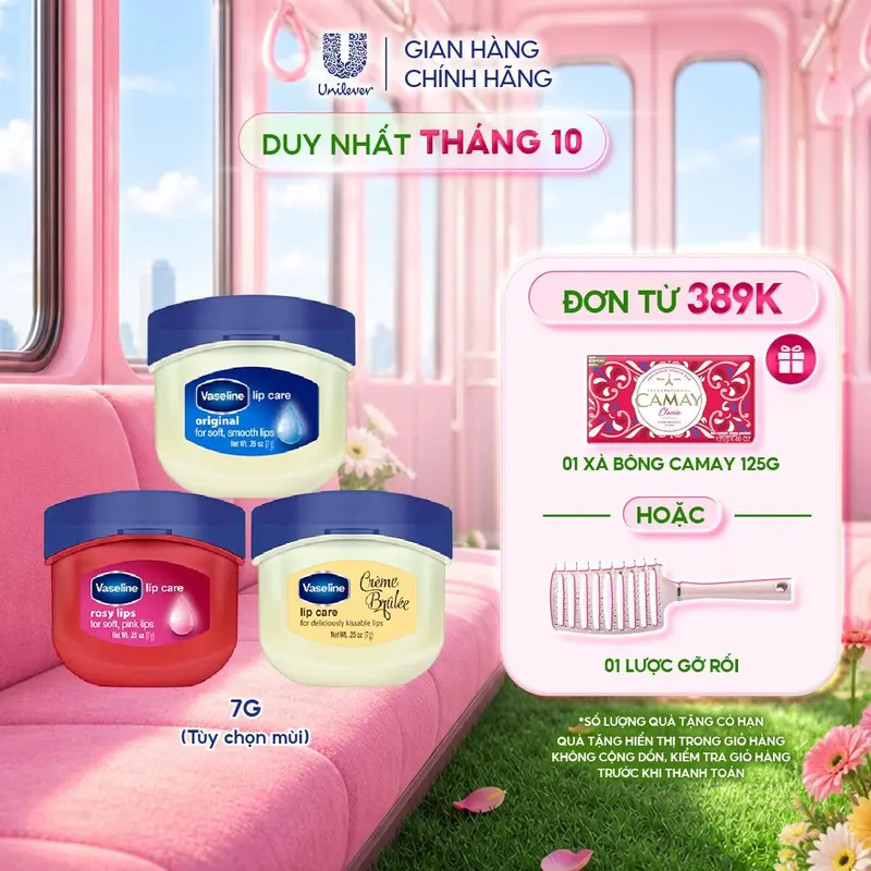 [Live] Sáp Dưỡng Môi Vaseline Lip Care 7g (tùy chọn)