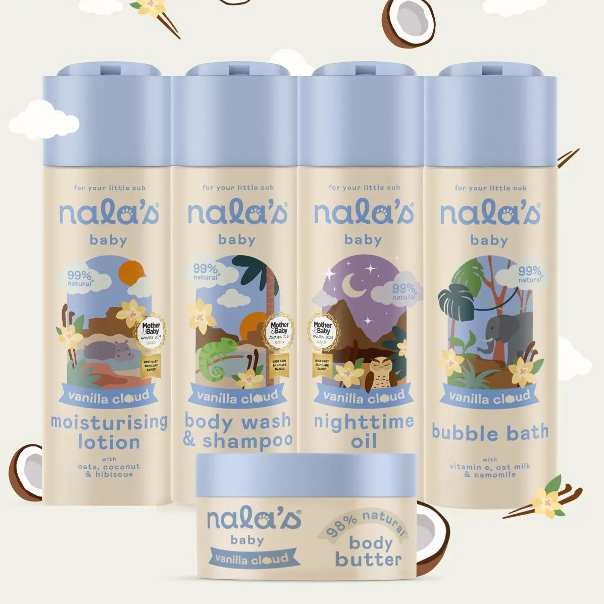 Nala's Baby Komplettset – Vanilla Cloud