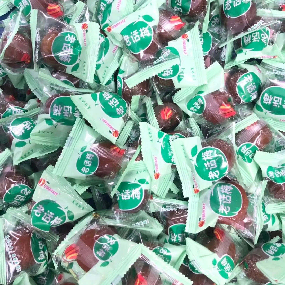 Manisan Plum Fruitasy Kemasan Hijau Muda No. 22-14, Pilihan 1kg atau 2kg