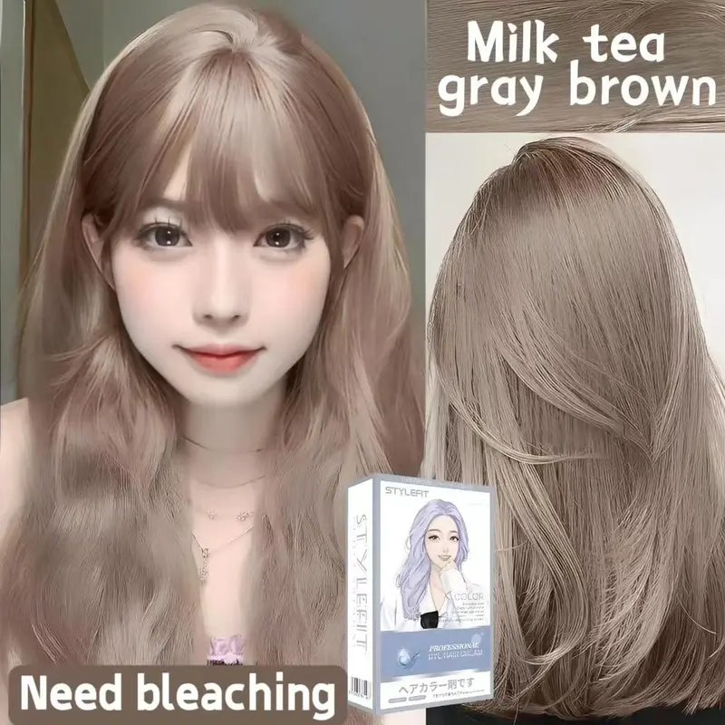 2026 Plant-Based Hair Dye, Fresh Fragrance, Caramel, Coffee and Honey Colours, No Bleaching Needed, Grey Coverage
