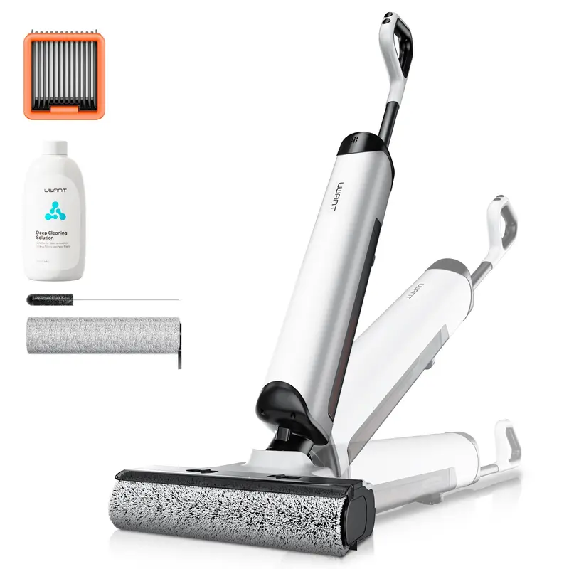 Uwant D500 aspirapolvere asciutto e umido con controllo degli odori, potenza 17.000 Pa, asciugatura a 65 °C, autopulente, impermeabile IPX6, pulizia completa 3 in 1