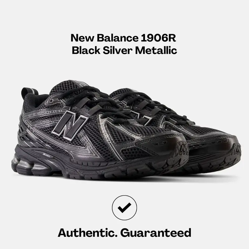 New Balance 1906R Black Silver Metallic