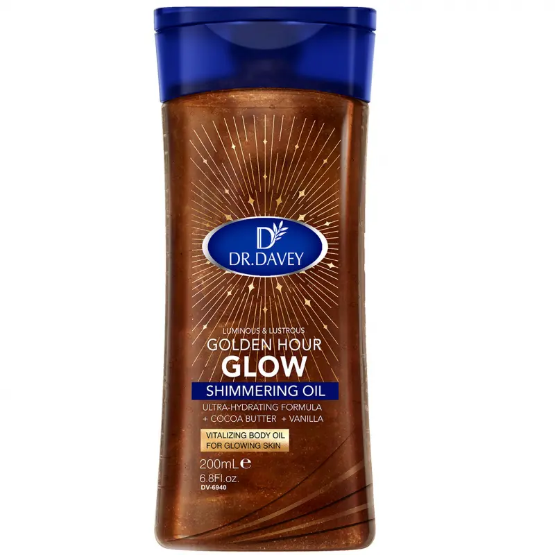 200ML DR.DAVEY ボディ用シャイニングオイル、ボディ・顔・手・唇・目元用エッセンシャルオイル、スキンケアオイル、保湿・うるおいケア、オールシーズン対応、旅行用携帯タイプ