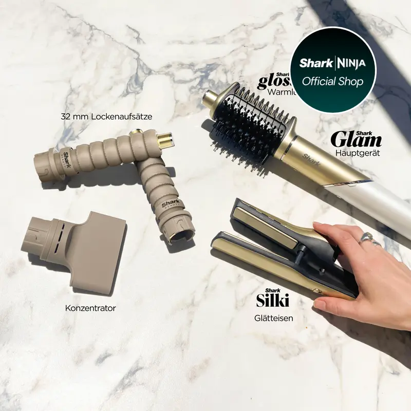 Shark Glam Multistyler untuk Rambut Lurus dan Bergelombang