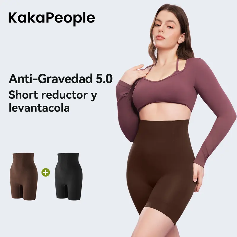 【2枚セット・アンチグラビティ補整レギンス】Kkpeople レディース 腹部引き締め・ヒップアップ補整レギンス、ハイウエスト、快適な着心地の着圧シェイプウェア