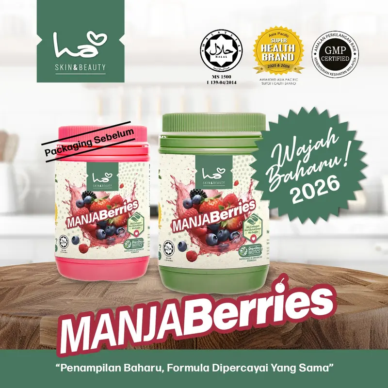 MANJA BERRIES, frasco grande, frutas para uso interno y externo