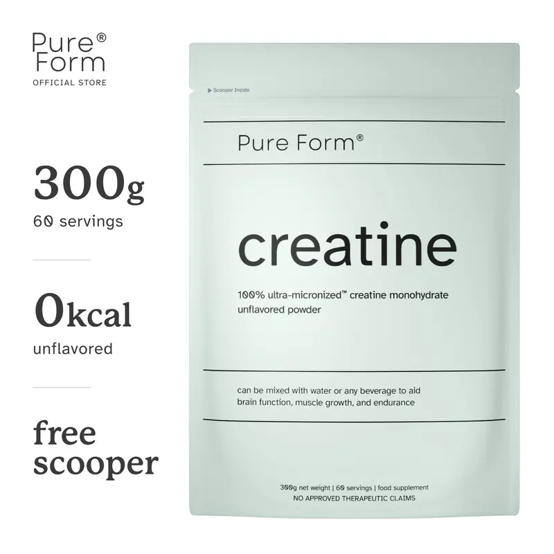 Pure Form Creatine Monohydrate | Ultra-Micronized, Unflavored Powder | Building Strength and Muscle Healthcare Edible Fitness Dietary Supplement