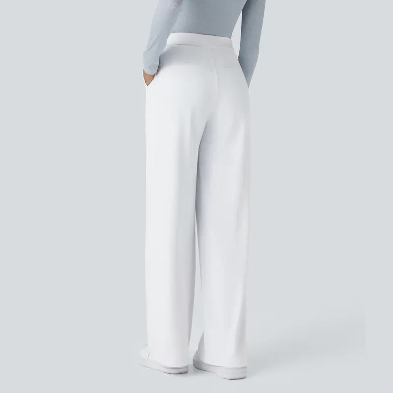 Halara Flex™ DayStretch 여성 하이웨이스트 스트레이트핏 슬랙스 | 포켓