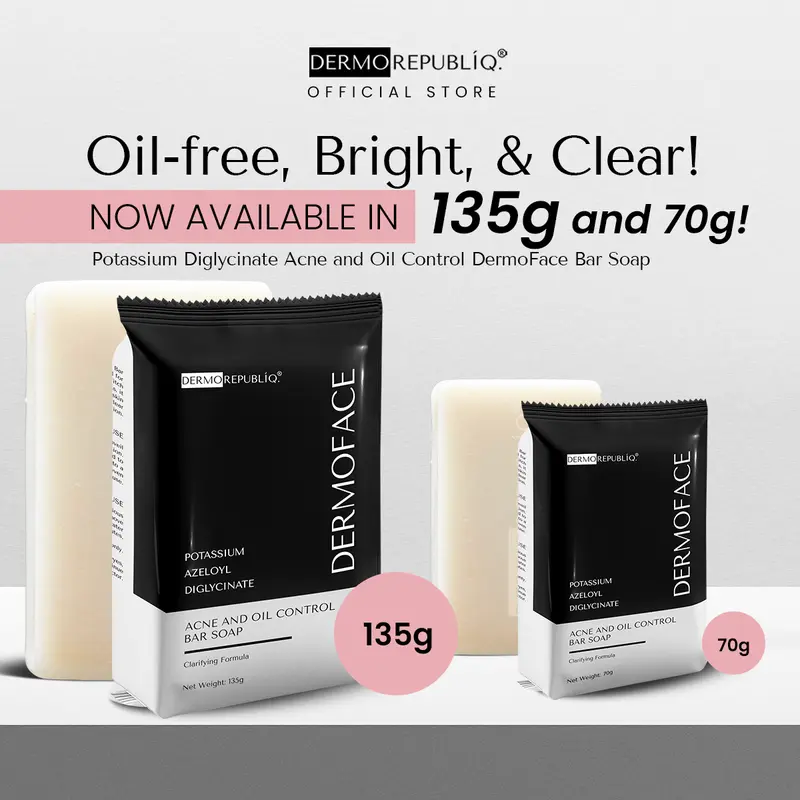 Dermorepubliq DermoFace Potassium Azeloyl Diglycinate Clarifying Oil Control for Acne prone soap bar