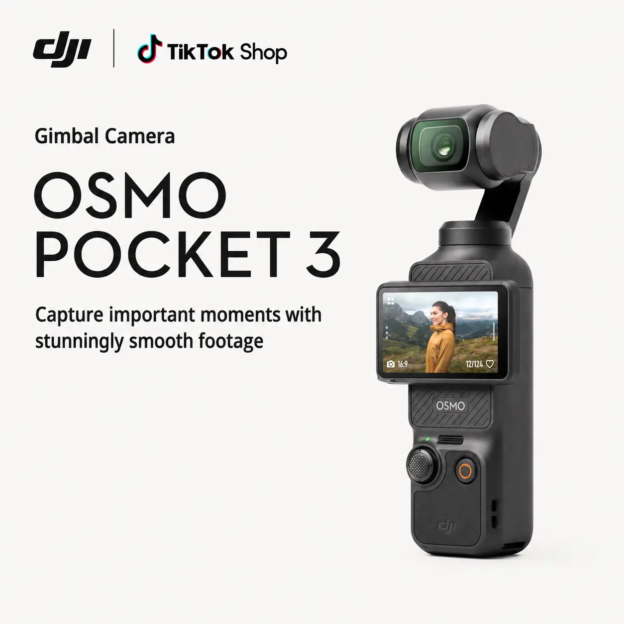 DJI Osmo Pocket 3, Vlogging Cameras with 1'' CMOS & 4K/120fps Vlog Camera, 3-Axis Stabilization, Fast Focusing, Face/Object Tracking, Digital Vlogging Camera for YouTube