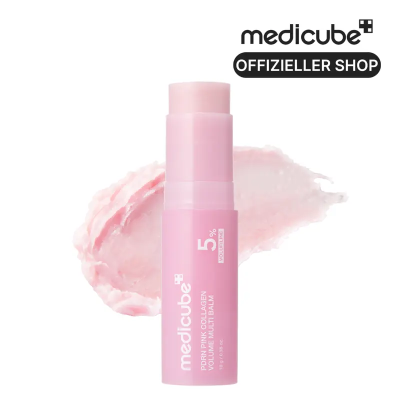 [medicube Offizieller Shop] PDRN Pink Collagen Volume Multi Balm | Stick mit 5 % Volufiline, PDRN und NAD für jugendlich aussehende Haut | Zur Milderung des Erscheinungsbildes feiner Linien, für Anti-Aging-Pflege | Augenpartie, Hals, Lachfalten und Lippen