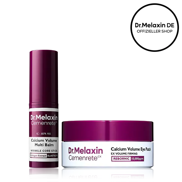 [Dr.Melaxin 공식] 칼슘 볼륨 멀티밤 + 아이패치 60매, 콜라겐 추출물 함유 탄력 케어 한국 스킨케어 화장품