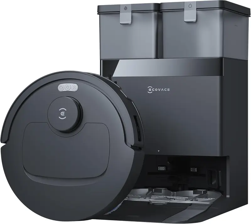 ECOVACS DEEBOT T30e Omni ロボット掃除機 水拭き対応 25,000Pa OZMO Turbo 2.0 ZeroTangle 3.0 トリプルV字メインブラシ Omniステーション ブラック 2年保証