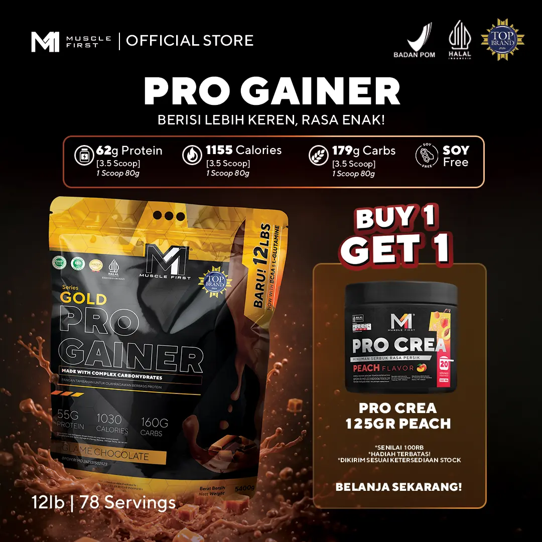 MUSCLE FIRST Pro Gainer 12 lb/5 400 g – Complément alimentaire pour le fitness