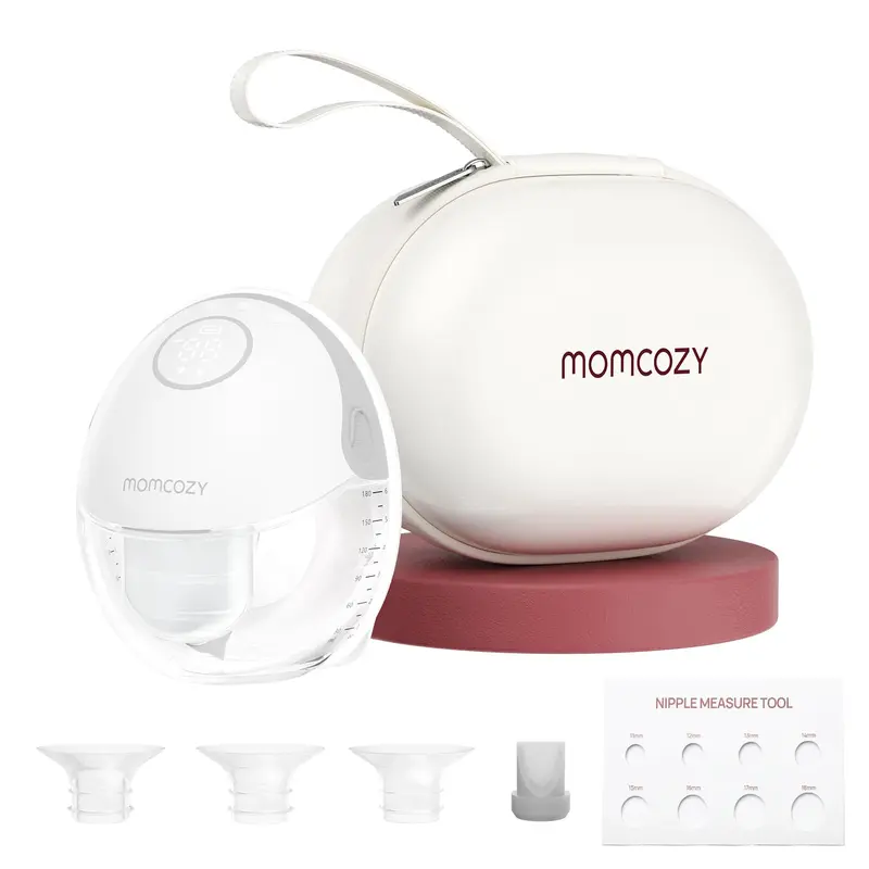 Momcozy M6 Mobile Style Hands-Free Electric Breast Pump, Pink 2-Pack, DoubleFit Flange, 3 Modes, 9 Levels, 24 mm Breast Shield