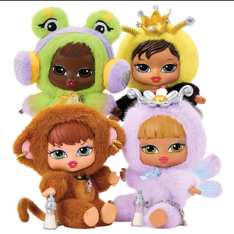 Bratz Bratziez Iconz Bestiez Serie 2: caja sorpresa con llavero de peluche coleccionable
