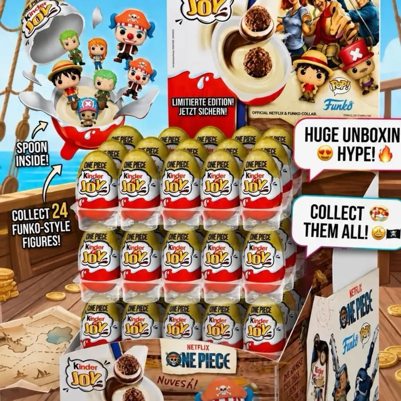 Kinder Joy One Piece Funko Pop Edizione daesposizione 2026 - vari formati