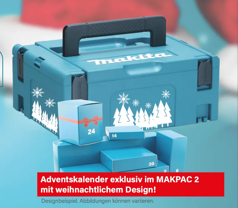Makita 2026 Advent Calendar in MAKPAC (P-84888), 24 Surprise Compartments