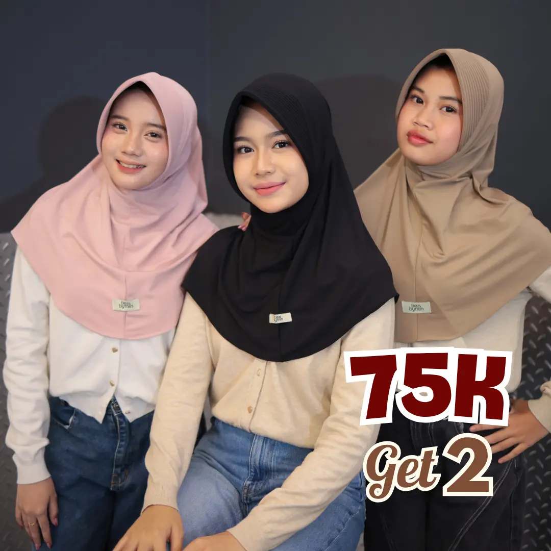 Tiebymin Tyana Oval Syar'i Bergo Hijab, Size M