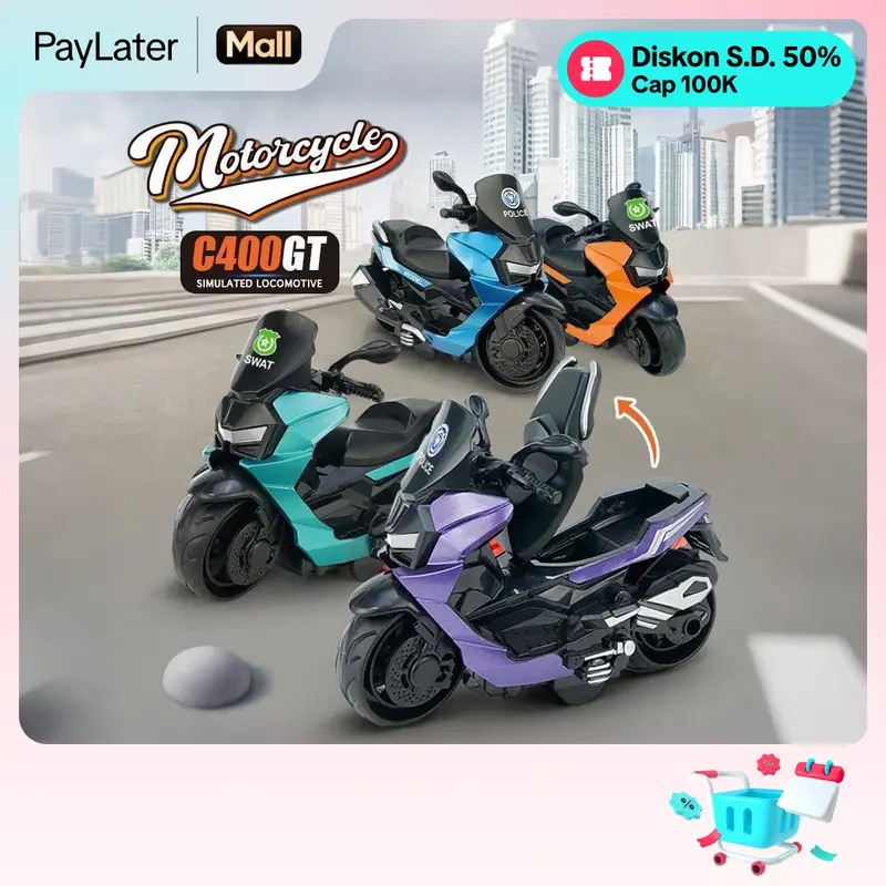 Motor Mainan Anak Desain Realistis - Tahan Banting & Tahan Lama, Jok Bisa Dibuka, 4 Warna Ceria hotwheels in Hadiah Toy diecast  motogp miniatur  beat miniatur motor  h2 miniatur  vespa  klasik mainan  kereta  api  rel  panjang  dari  bambu miniatur motor