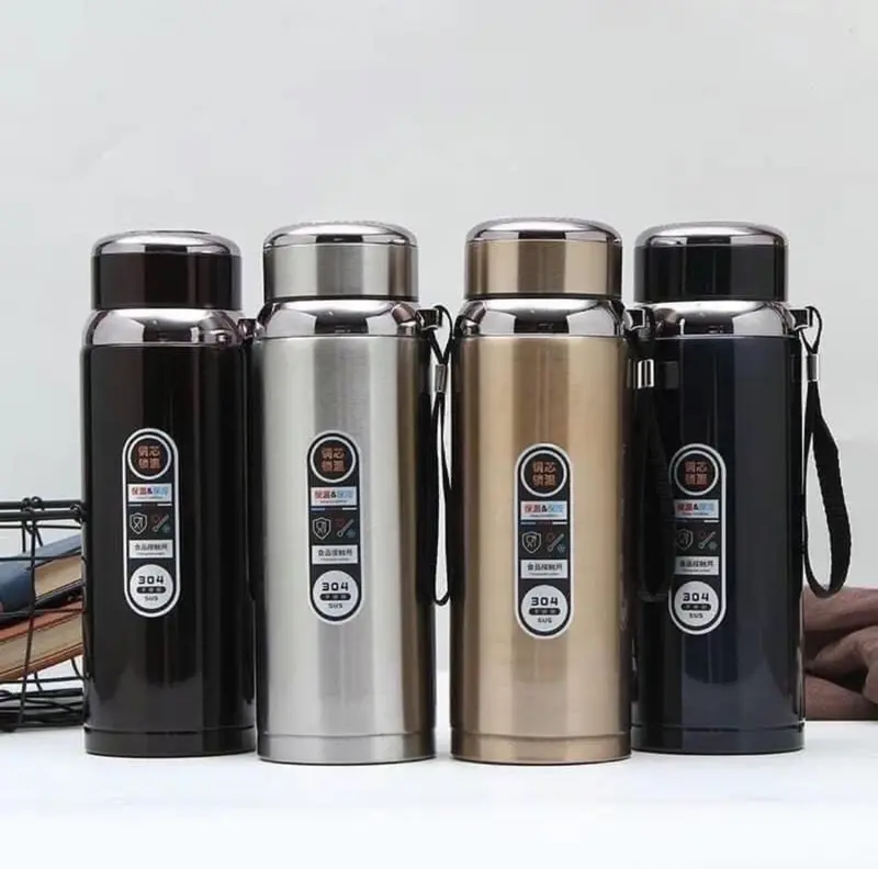 保温・保冷ボトル 800ml 316ステンレス製内びん さびにくい ランダムカラー
