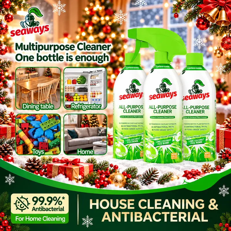 Seaways All-Purpose Cleaner, 500 ml, for Furniture, Cars and Kitchen Appliances, Plant-Derived Ingredients, Food-Grade Safe Formula*