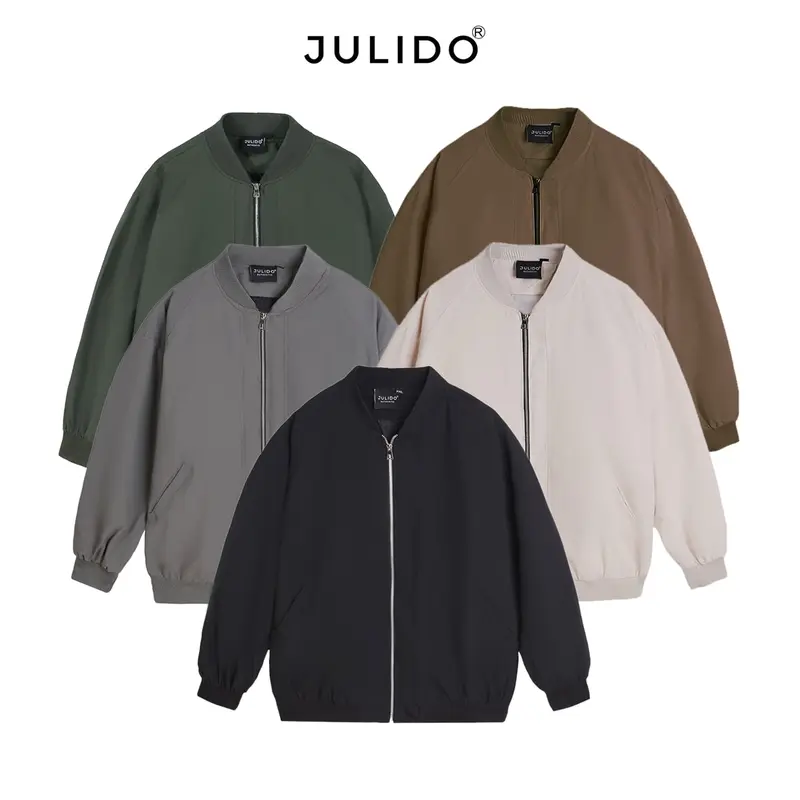 Men's Two-Layer Bomber Jacket, Water-Repellent and Wind-Resistant with UV Protection