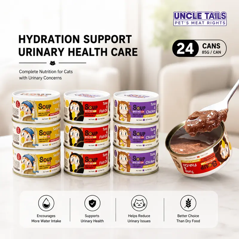【Bundle of 24】Cat Canned Food Canned water  Canned cat soup Cat food 85gr *24 cans wet cat food